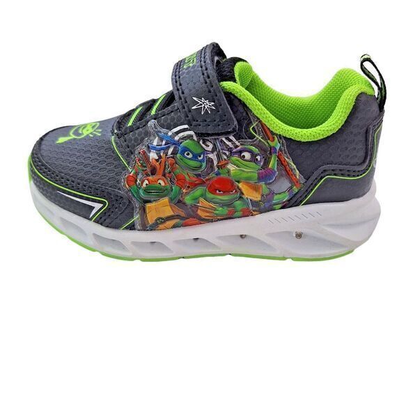 TMNT Teenage Mutant‎ Ninja Turtles Boys Sneakers Toddlers Size 7 Light-up Shoes - Picture 3 of 16
